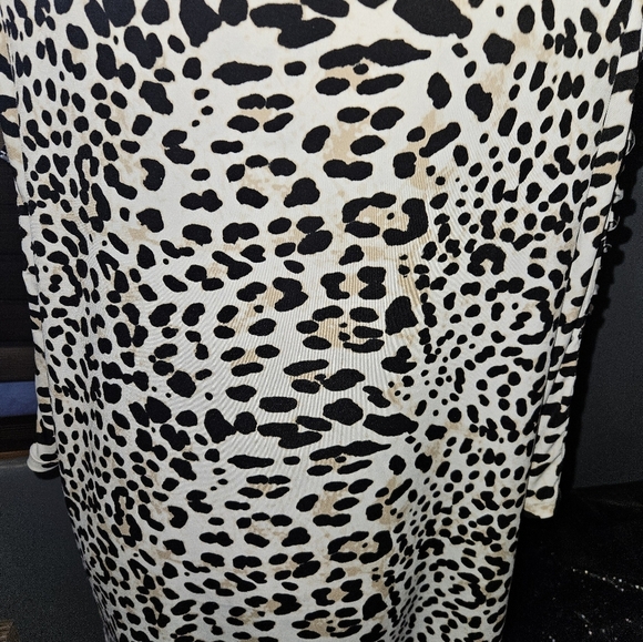Cato Womans Long Sleeve Cheetah Print Blouse Size Xl - Picture 8 of 11